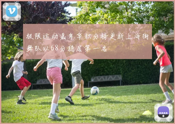 极限运动嘉年华积分榜更新上海街舞队以68分稳居第一名