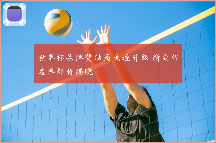 世界杯品牌赞助商竞逐升级 新合作名单即将揭晓